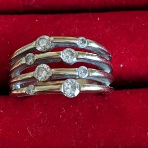 14K White Gold & Diamond Ring